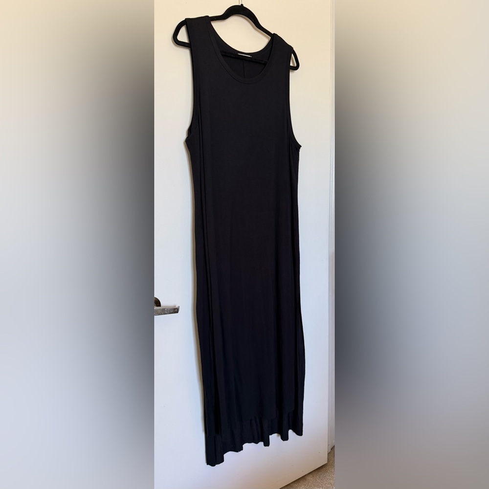 NWOT maitai Black Sleeveless Maxi Dress with Side Slits in 3X
